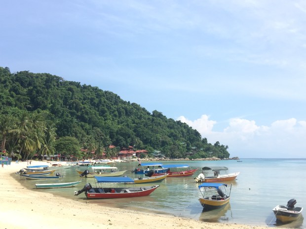 Coral Beach during the day